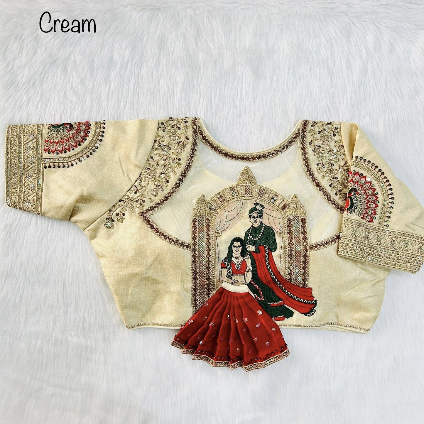 Divya Heavy Embroidery Bridal Work Blouse