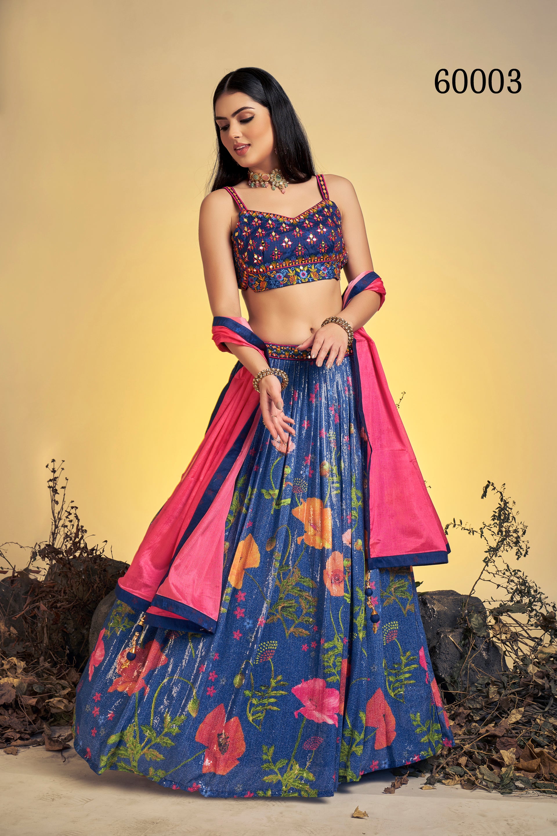 Floral Vol 7 Designer Occasion Wear Lehenga D.No 60003 - Anant Tex Exports Private Limited