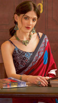 Ajrakh Print Saree