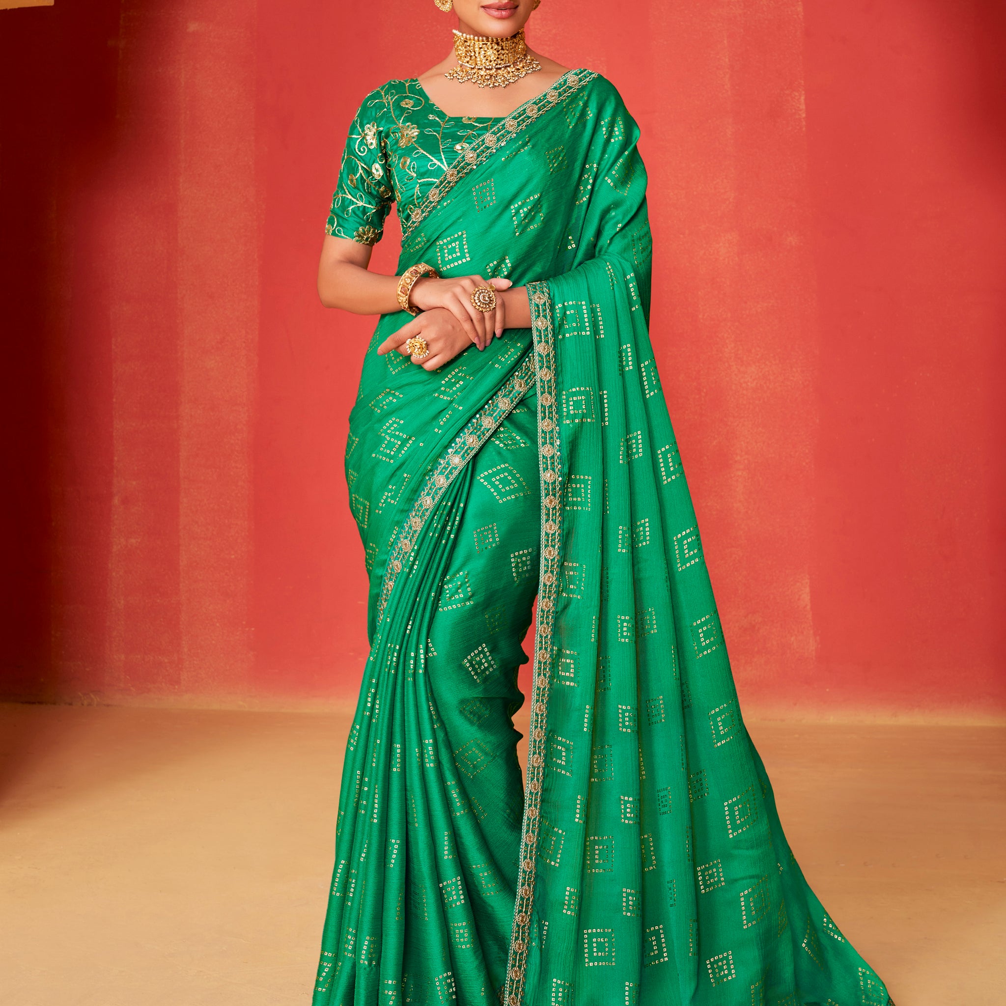 Beautiful Designer Occasion Wear Pure Chiffon Saree