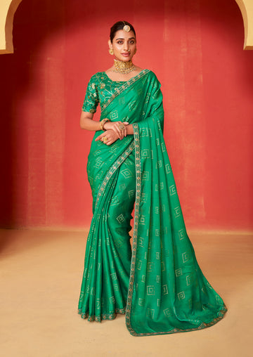 Beautiful Designer Occasion Wear Pure Chiffon Saree