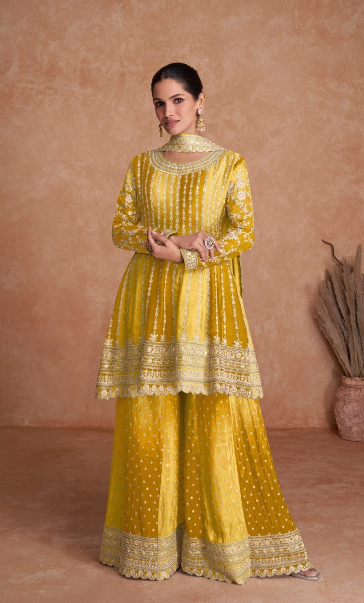 Boutique Designer 2D Chinon Party Wear Salwar Suite