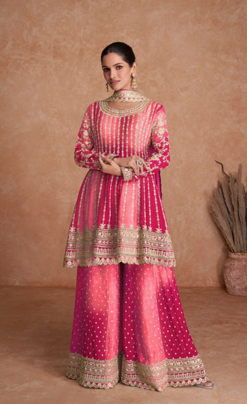 Boutique Designer 2D Chinon Party Wear Salwar Suite