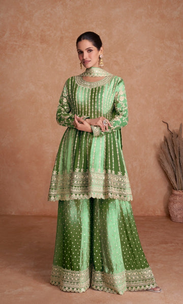 Boutique Designer 2D Chinon Party Wear Salwar Suite