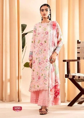 Sana Safinaz Chikankari Vol-2 Pure Cotton Suit D.No.3295