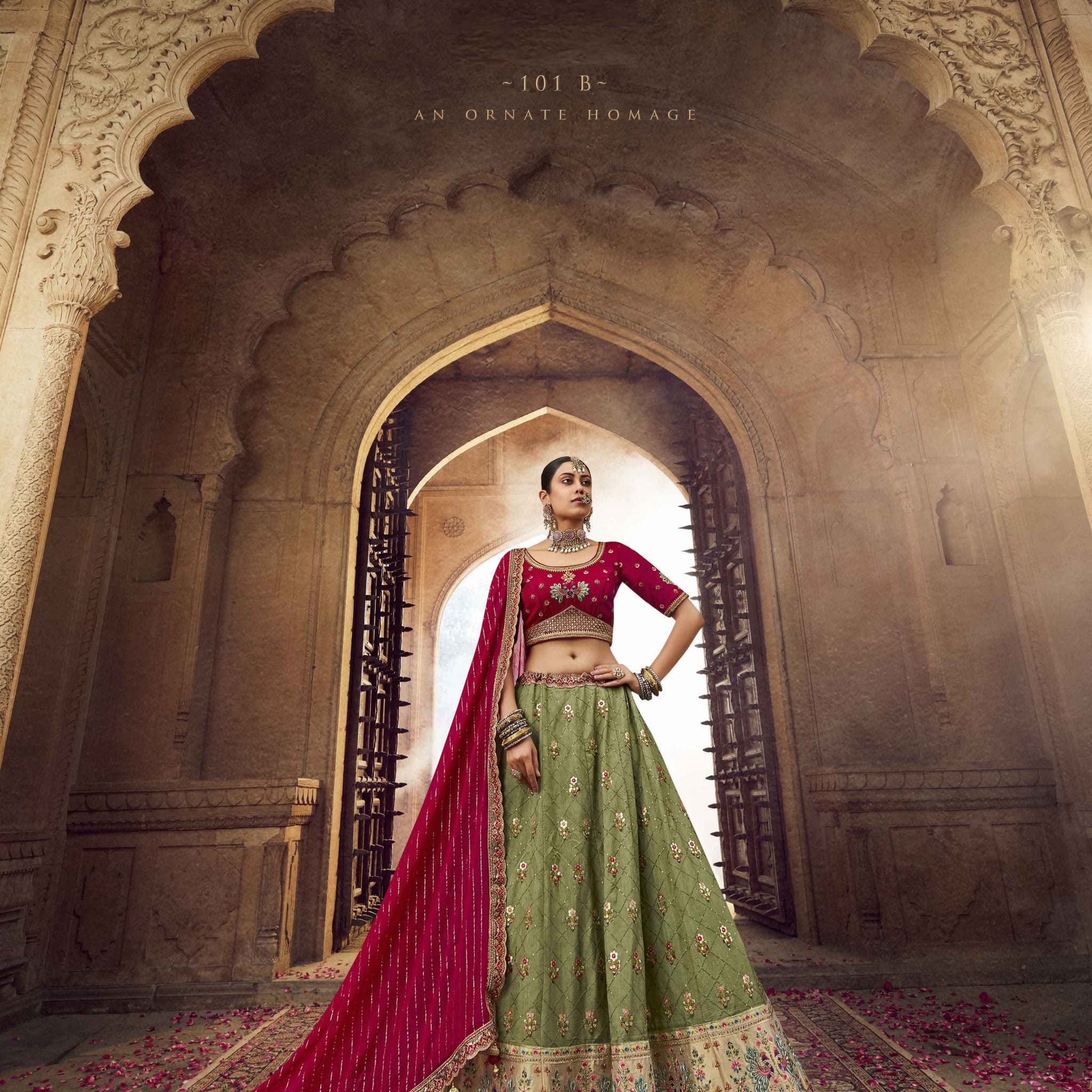 KESHAV VOL -1 BRIDAL WEAR LEHENGA D.NO. 101 - B