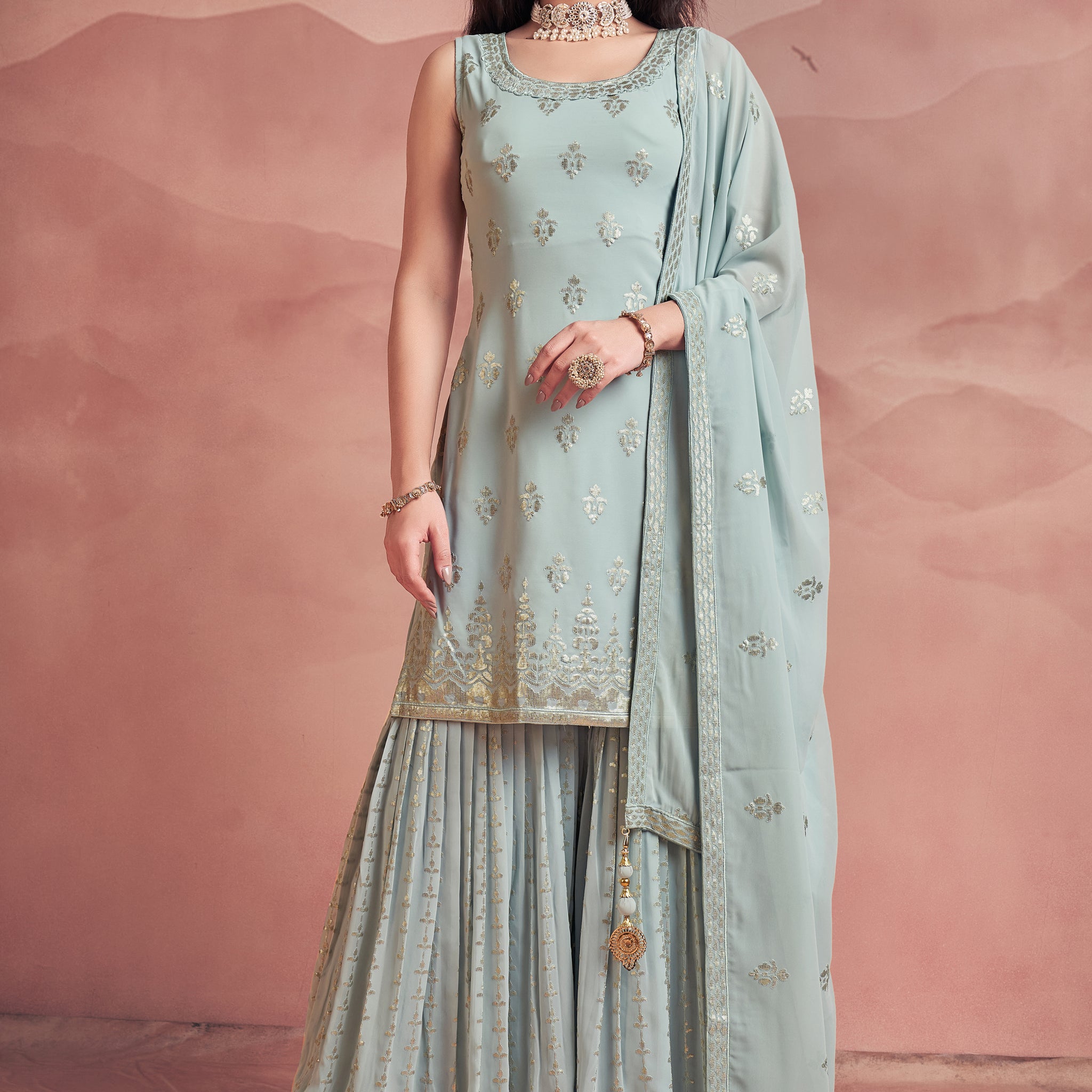 Noorani Vol 7 Designer Occasion Wear Suit D.No 59001 - Anant Tex Exports Private Limited