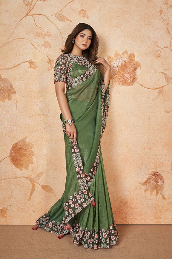 Crush Silk Saree