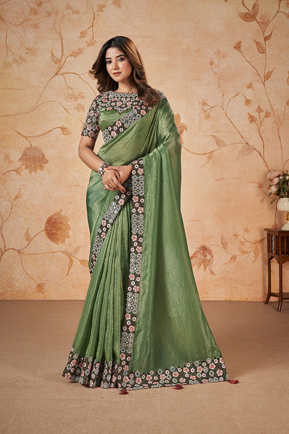 Crush Silk Saree