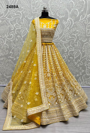 Heavy Net Bridal Wedding Lehenga Choli