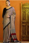 Ajrakh Print Saree