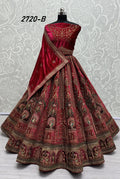 Heavy Velvet Bridal Wedding Lehenga Choli