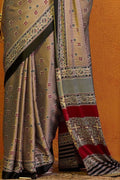 Ajrakh Print Saree