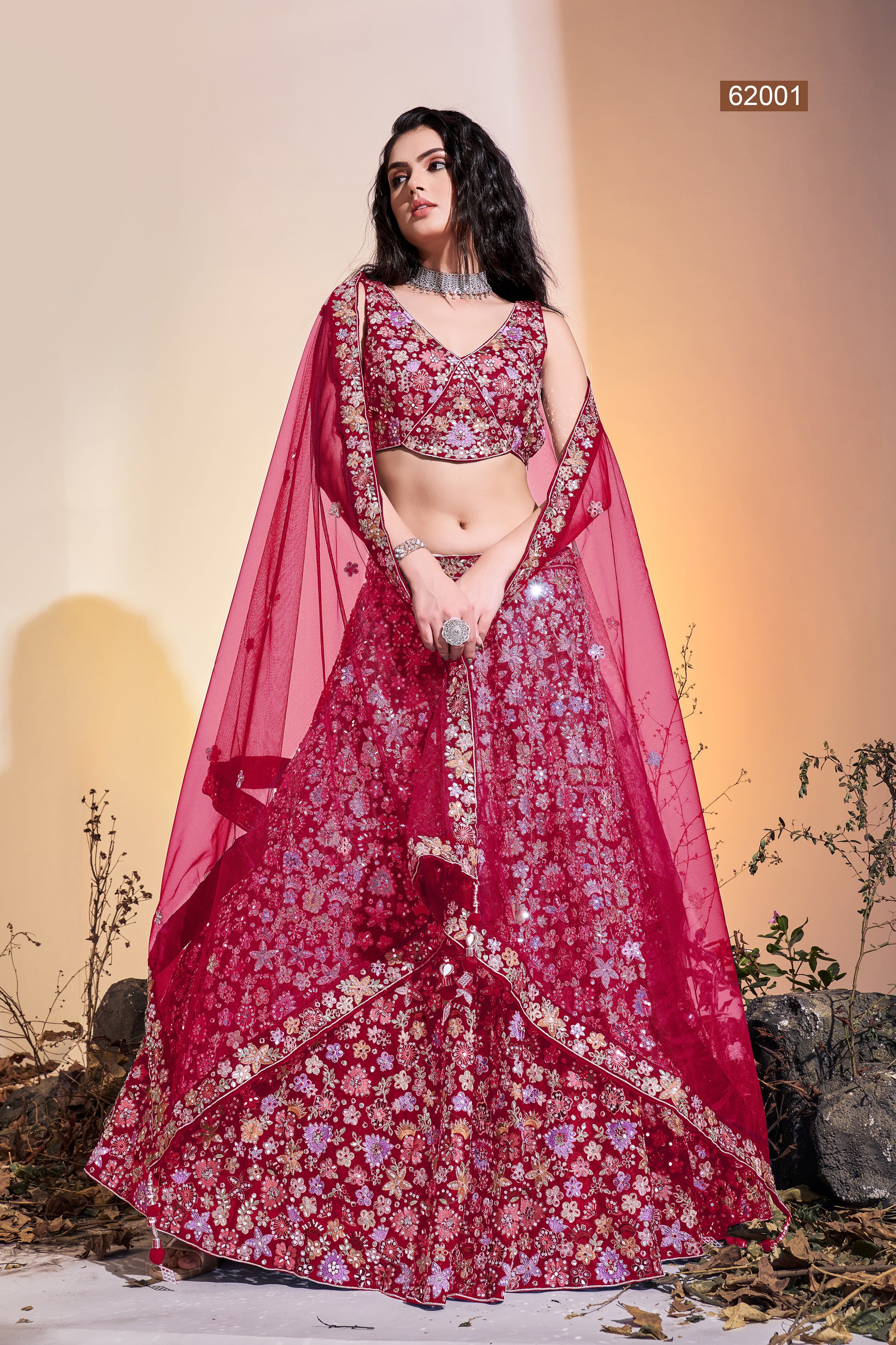 Floral Vol 8 Designer Occasion Wear Lehenga D.No 62001 - Anant Tex Exports Private Limited