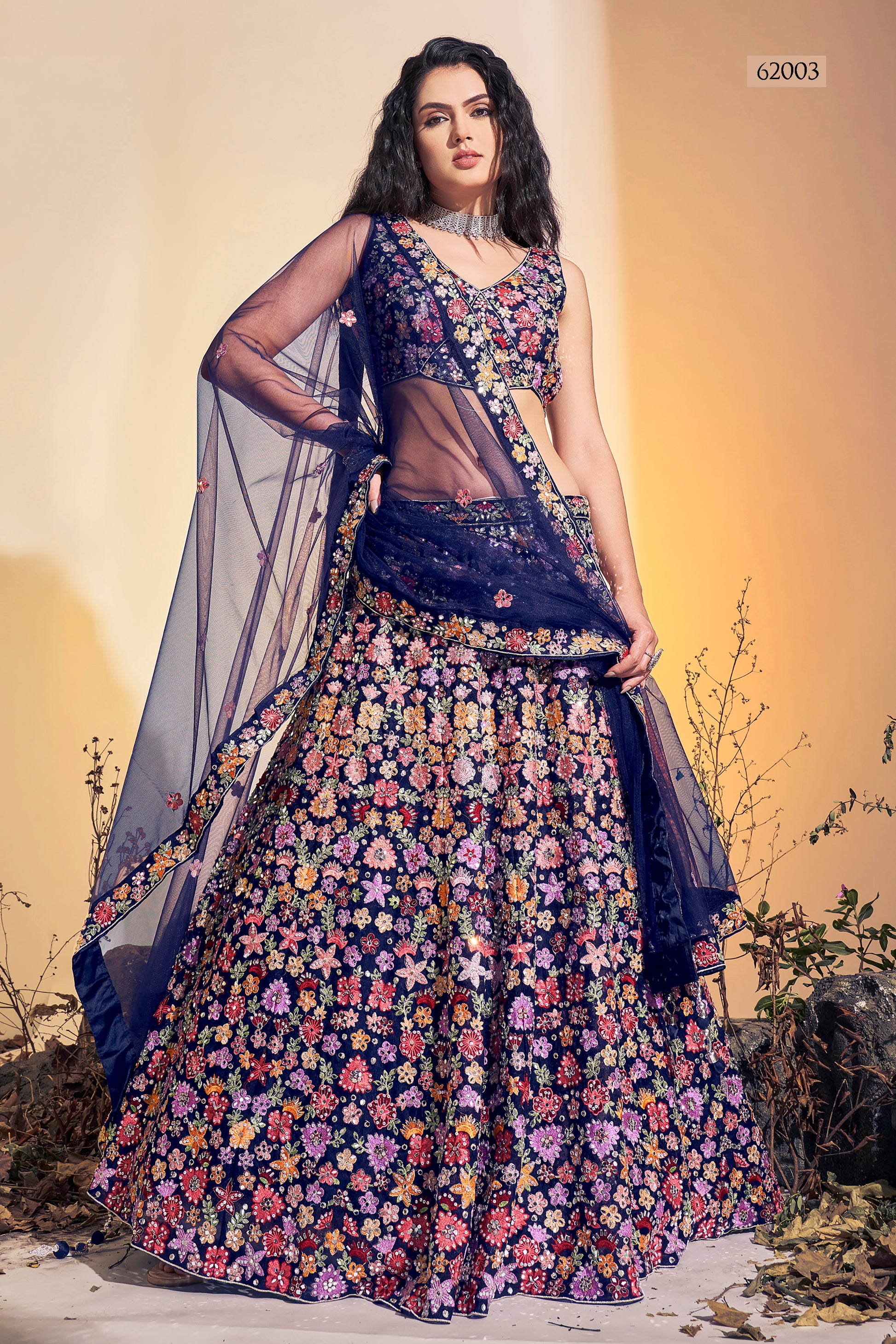 Floral Vol 8 Designer Occasion Wear Lehenga D.No 62003 - Anant Tex Exports Private Limited