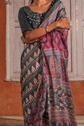 Gajji Lagdi Patta Saree