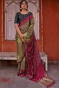 Gajji Lagdi Patta Saree