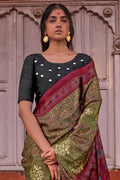 Gajji Lagdi Patta Saree