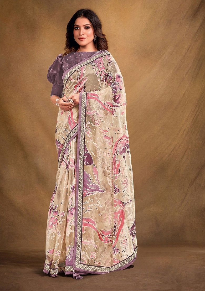 Organza Printed Saree