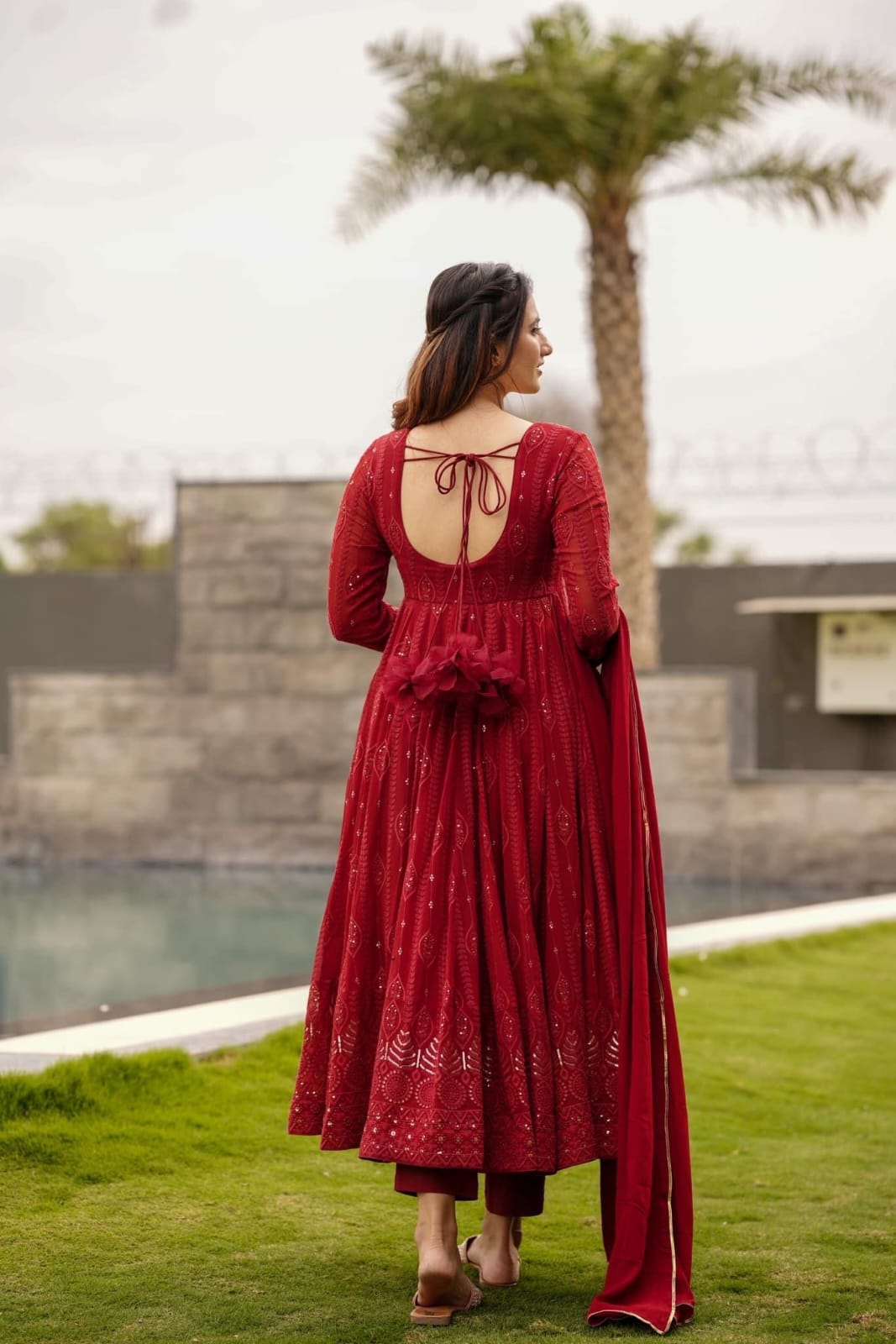 Backless salwar suit best sale