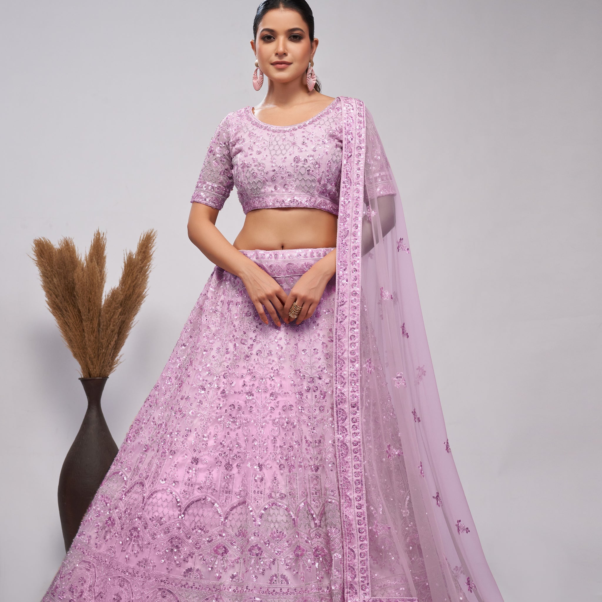 Mauve Lehenga