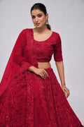 Maroon Lehenga