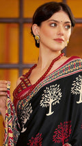 Ajrakh Print Saree