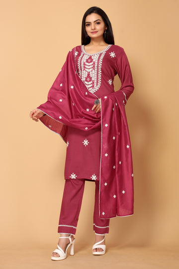 VEENA FESTIVE WEAR SILK BLEND KURTI