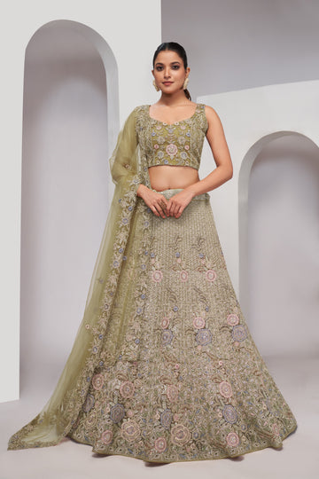 Green Designer Lehenga