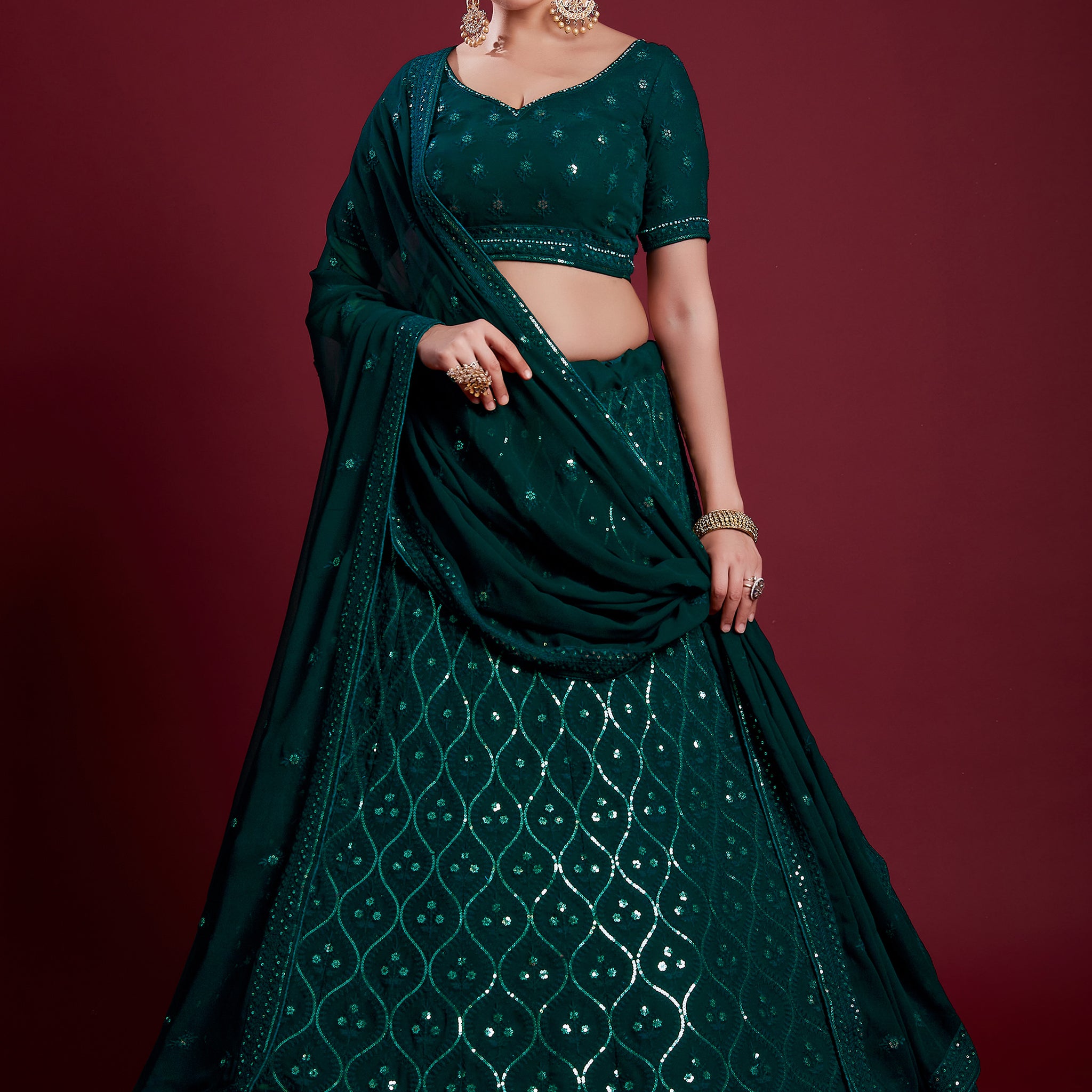 Poshak Vol 6 Designer Occasion Wear Lehenga D.No 49031