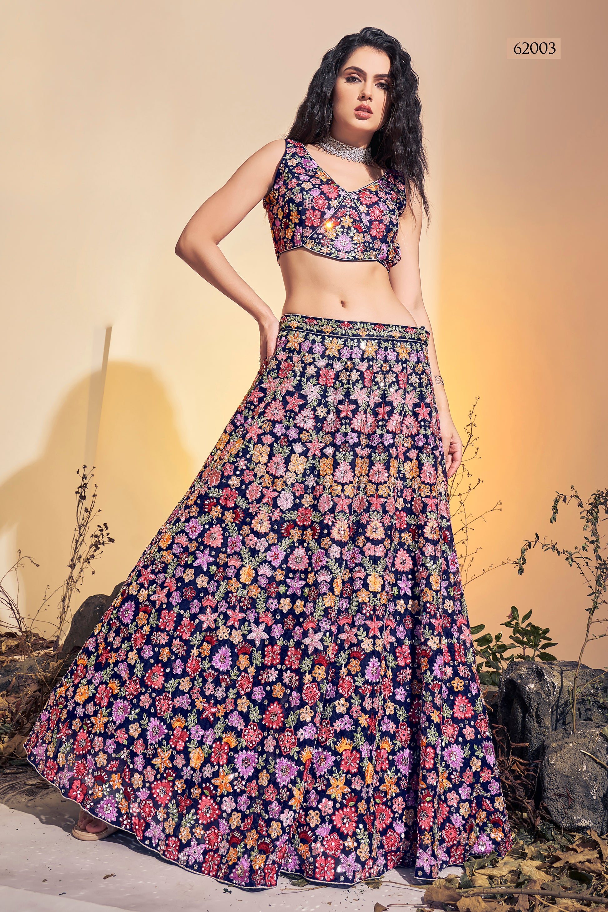 Floral Vol 8 Designer Occasion Wear Lehenga D.No 62003 - Anant Tex Exports Private Limited