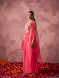 Hot Pink Georgette Sharara Set