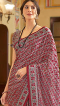 Ajrakh Print Saree