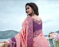 Purple Tissue Silk Saree with Zari, Stone, and Embroidery Work