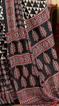 Ajrakh Print Saree