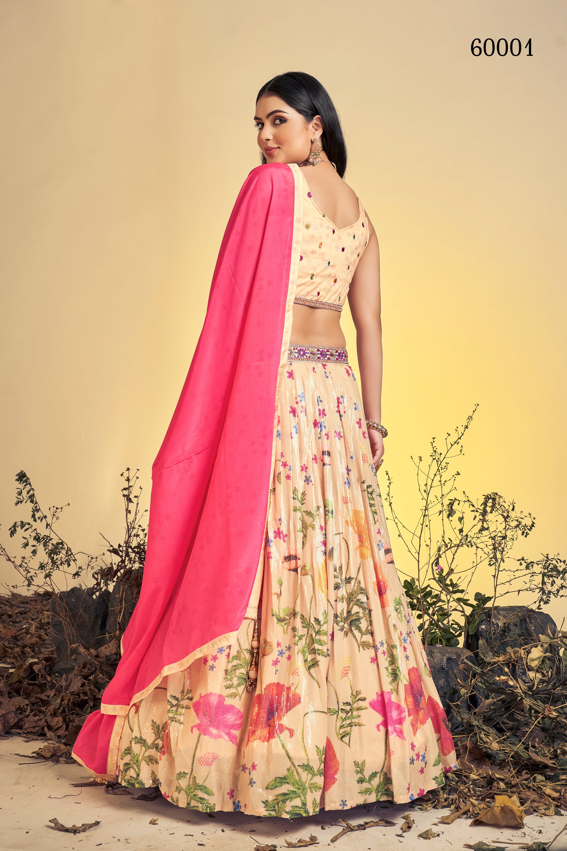 Floral Vol 7 Designer Occasion Wear Lehenga D.No 60001 - Anant Tex Exports Private Limited