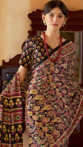 Ajrakh Print Saree