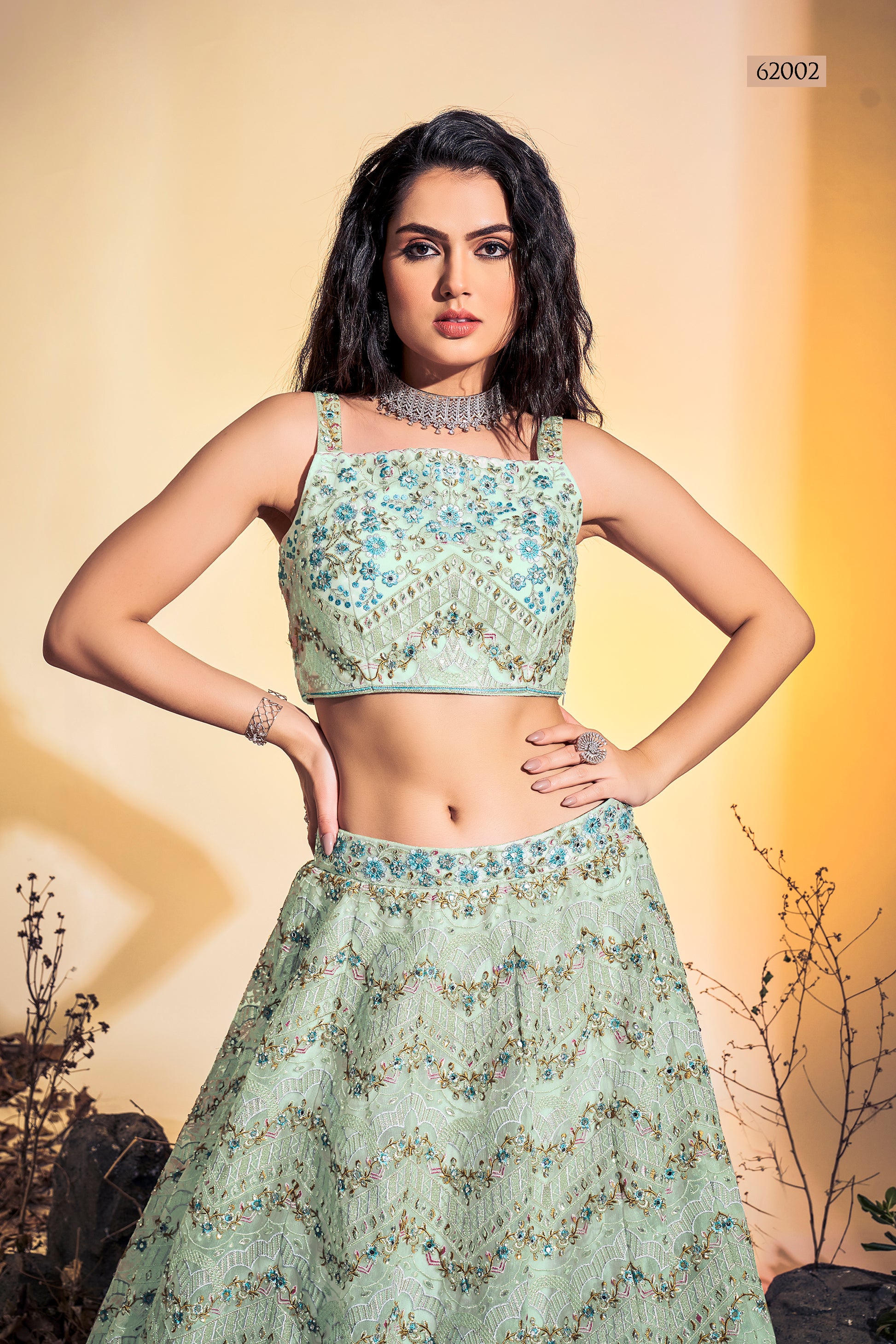 Floral Vol 8 Designer Occasion Wear Lehenga D.No 62002 - Anant Tex Exports Private Limited