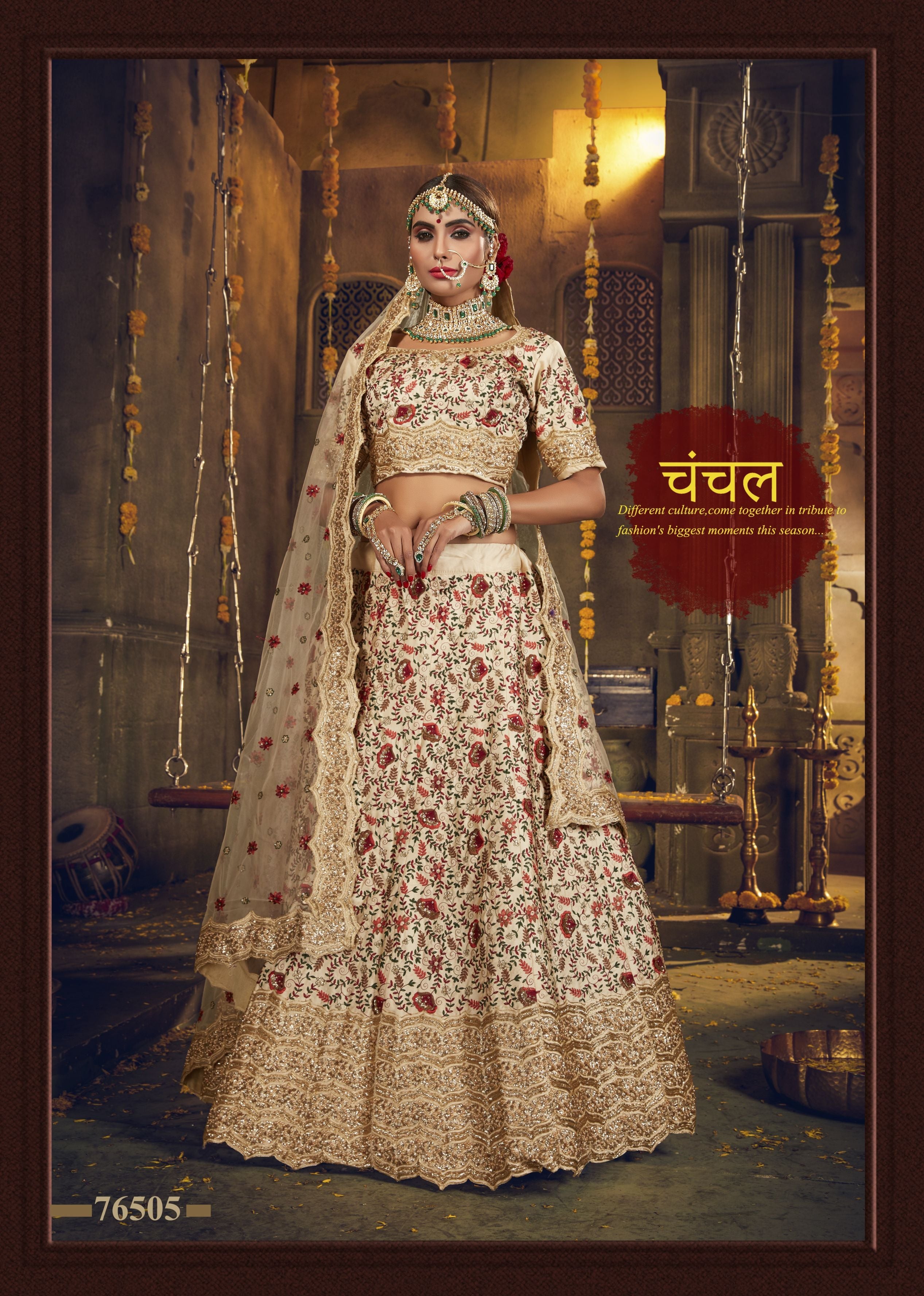 Red/Cream Lehenga | Dress indian style, Indian bridal wear, Indian fashion