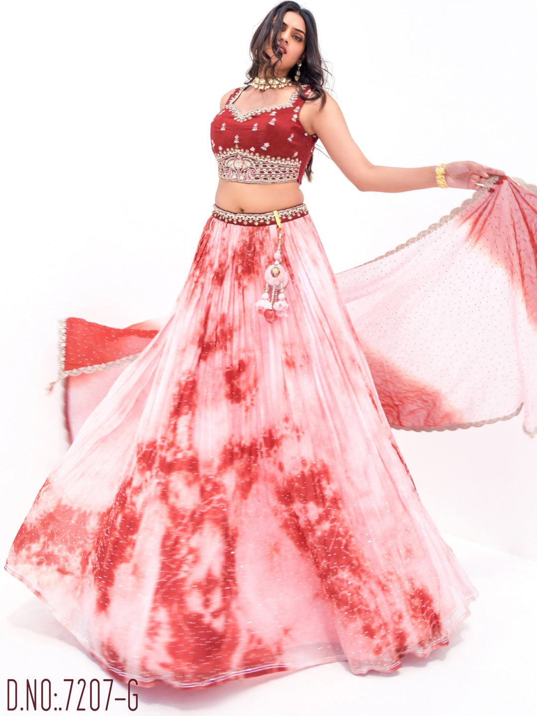 Vaayu Fancy Wear Lehenga D.No 77207-G - Anant Tex Exports Private Limited