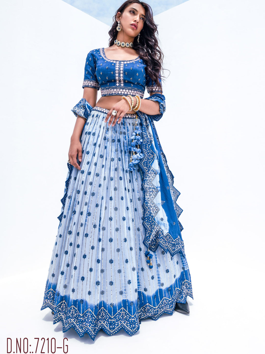 Vaayu Fancy Wear Lehenga D.No 77210-G - Anant Tex Exports Private Limited