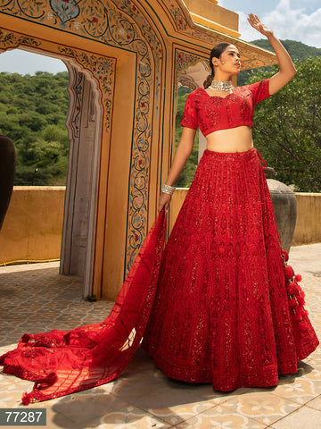 Anika Designer Bridal Wear Lehenga D.No 77287-B Anant Tex Exports Private Limited