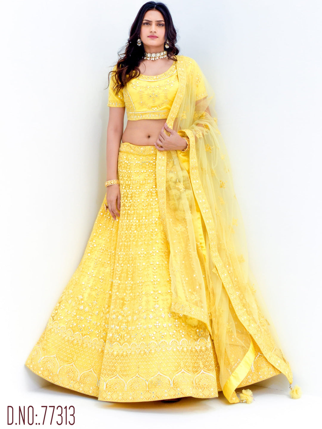 Vaayu Fancy Wear Lehenga D.No 77313-G - Anant Tex Exports Private Limited