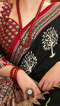 Ajrakh Print Saree