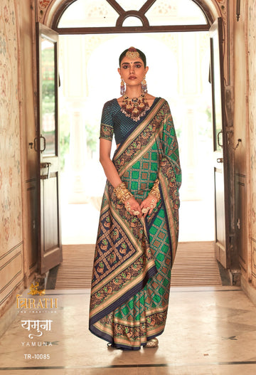 Yamuna By Trirath Banarasi Print Saree D.No. Tr-10085