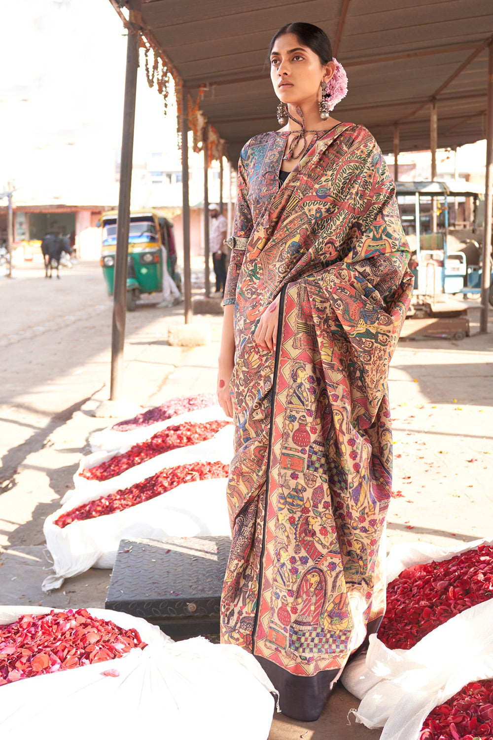 Beautiful Designer Summer Special Digital Print Madhubani Saree