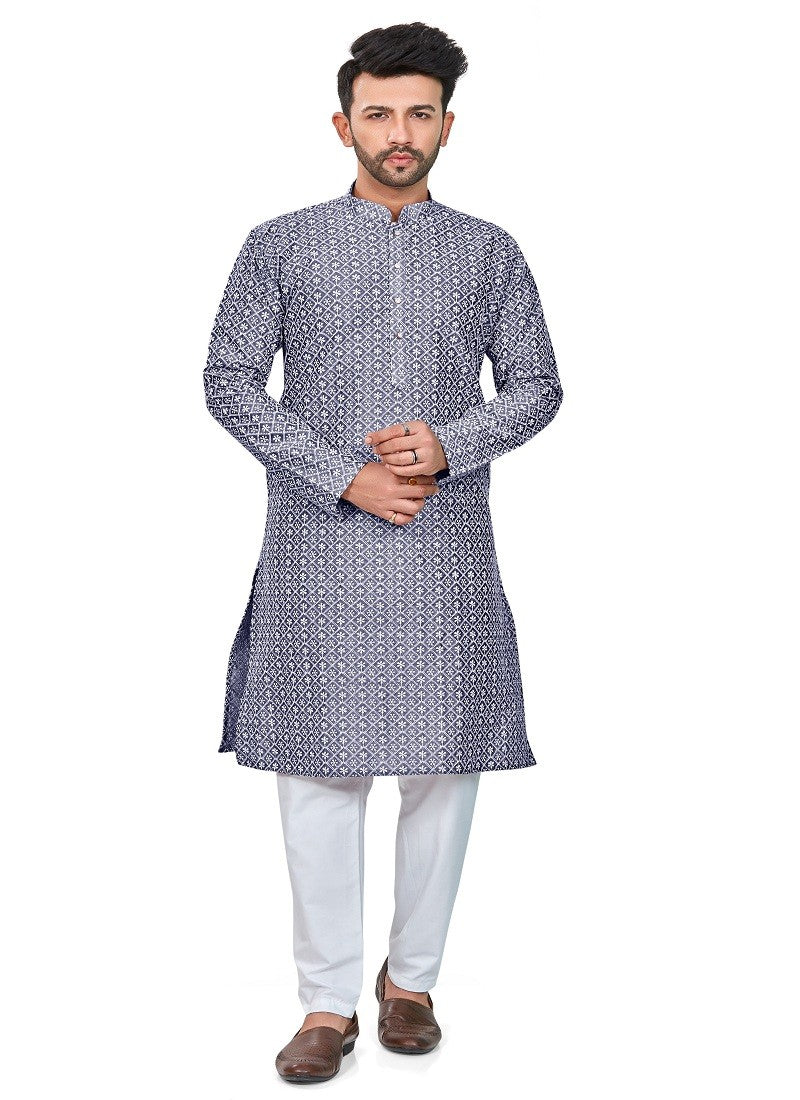 Blue Colour RFSK 0013 Kurta Pajama