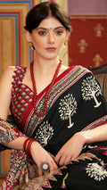 Ajrakh Print Saree