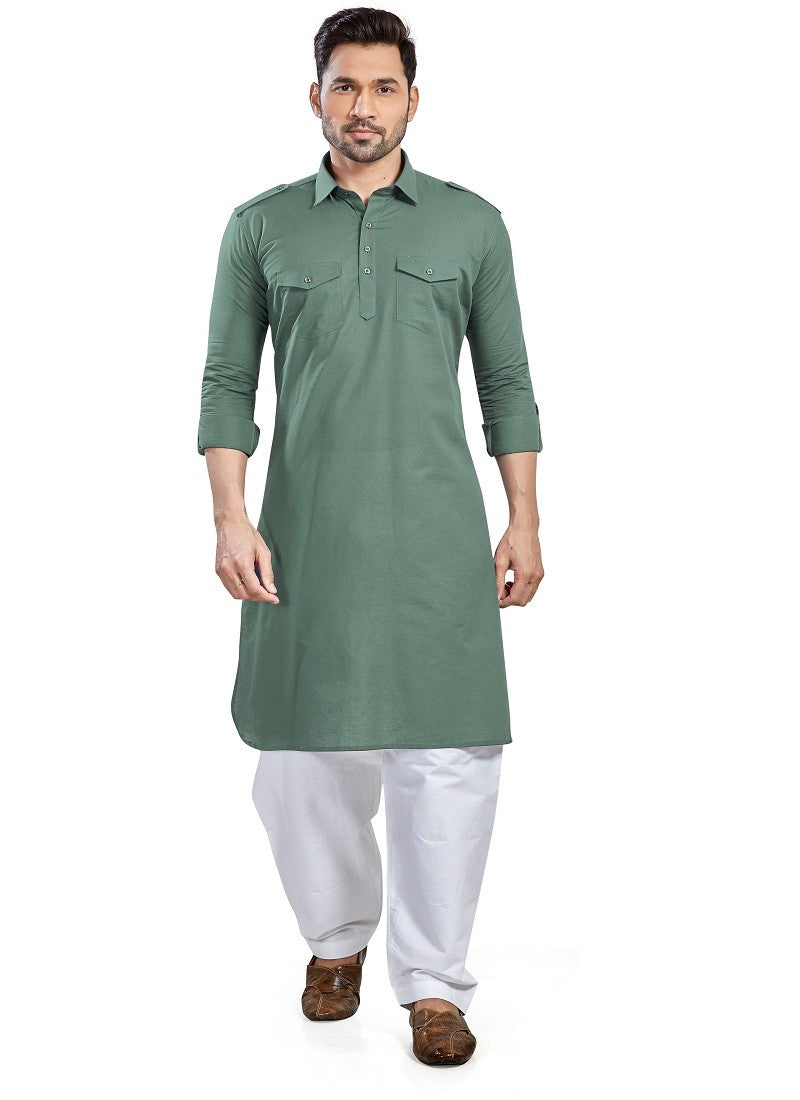 Green Colour RFSP 0001 Kurta Pajama