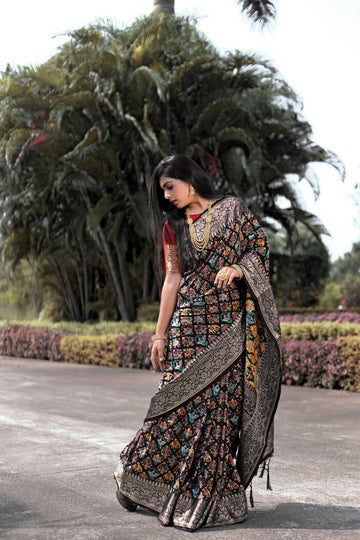 Beautiful Designer Bandhani Patan Patola Sarees